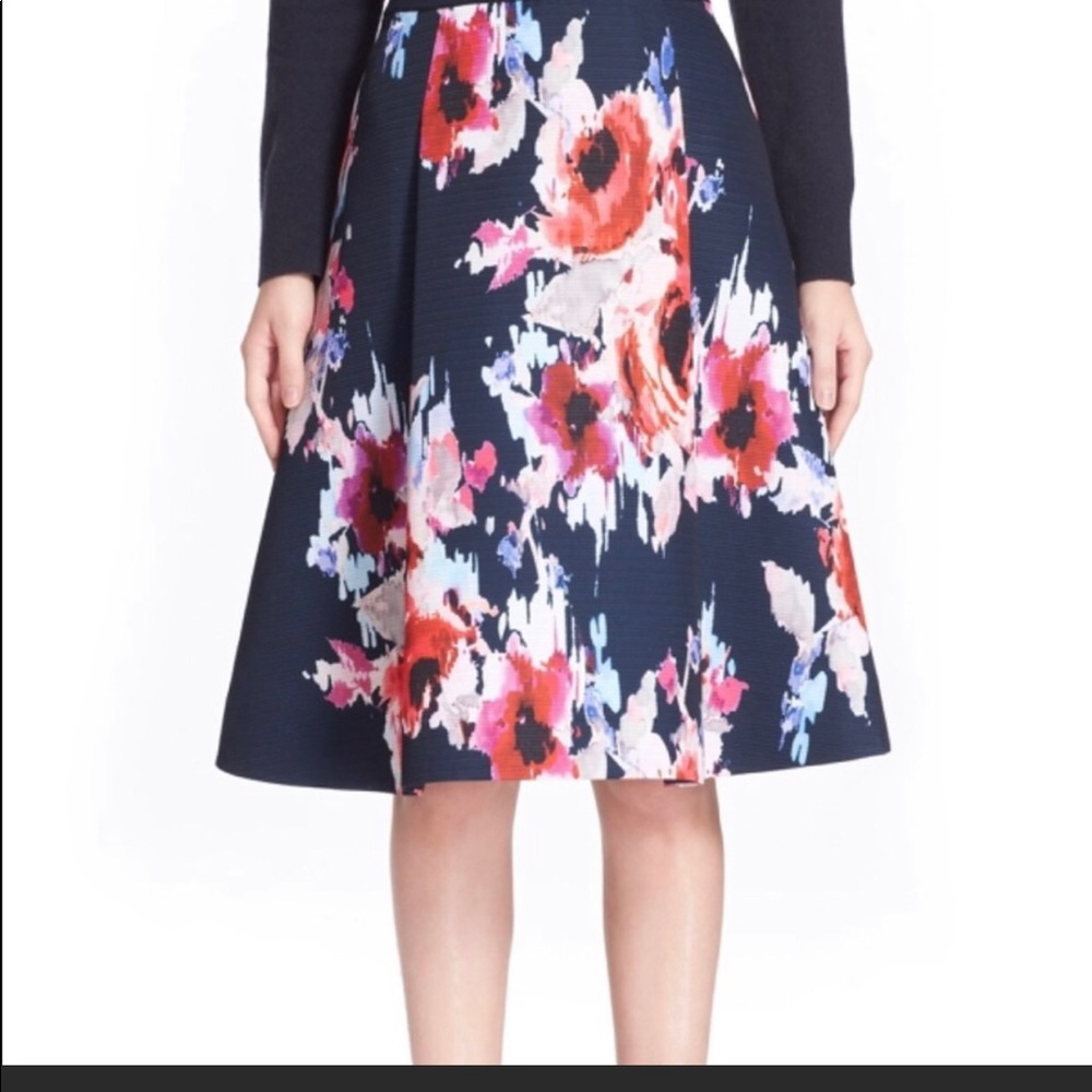 Kate Spade Hazy Floral Midi Skirt Sz.14 NWT - Picture 2 of 6